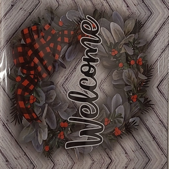 New Welcome Wreath Magnetic Mailbox Cover - Picture 2 of 15